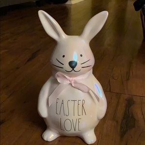 Rae dunn iridescent Easter love bunny